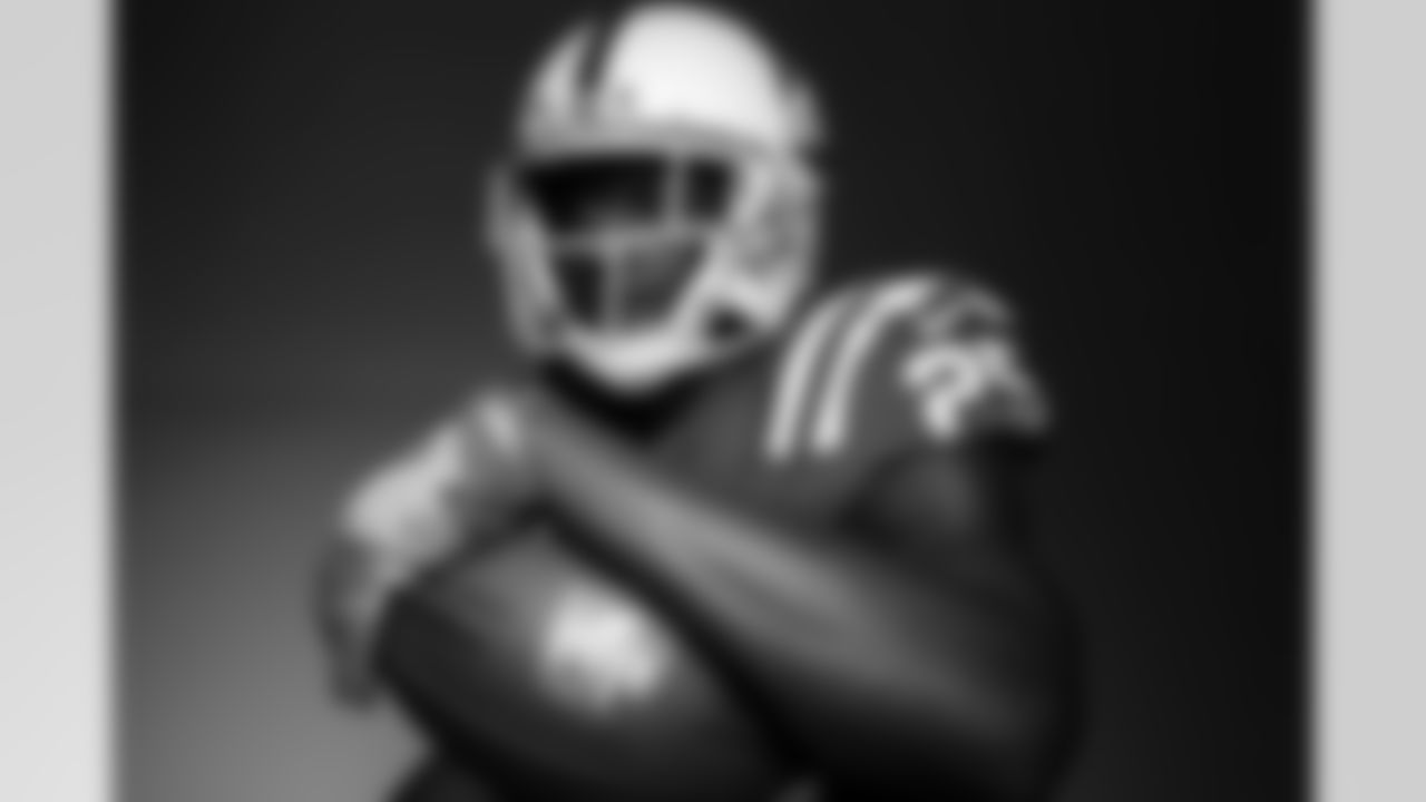 Indianapolis Colts running back Marlon Mack (25) poses for a portrait during the NFLPA Rookie Premiere on Saturday, May 20, 2017 in Los Angeles. (Ben Liebenberg/NFL)