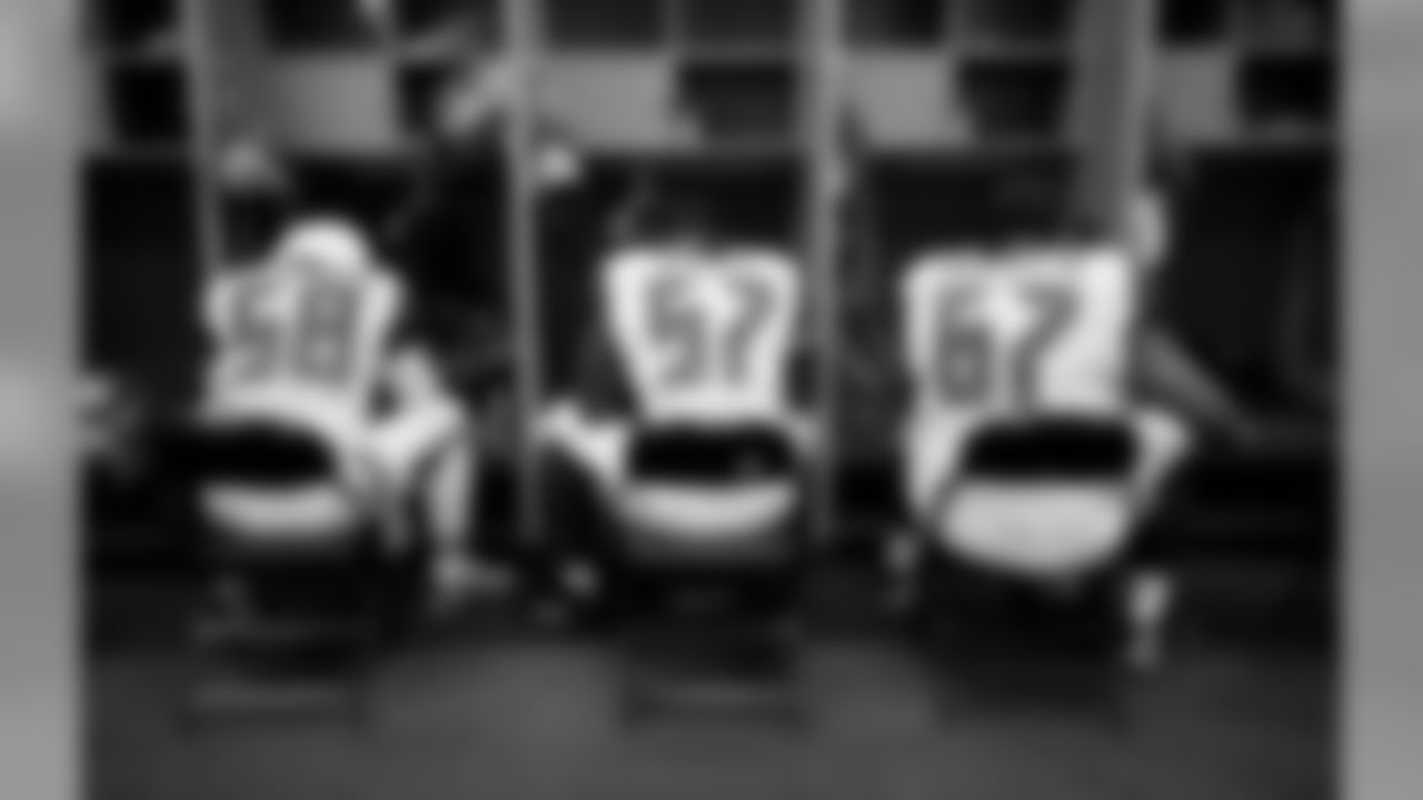 58 LB Kwon Alexander, #57 DE Noah Spence, and #67 DE John Hughes
