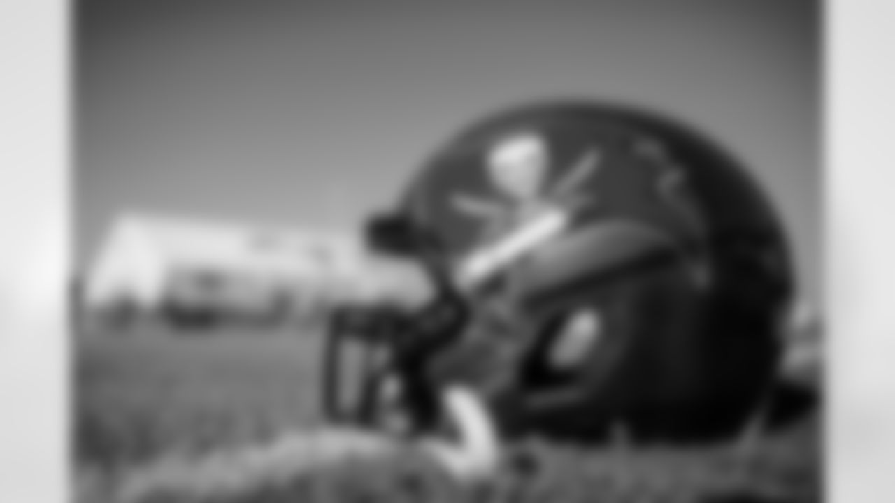 TAMPA, FL - June 07, 2022 - Helmet during Minicamp at AdventHealth Training Center. Photo By Kyle Zedaker/Tampa Bay Buccaneers