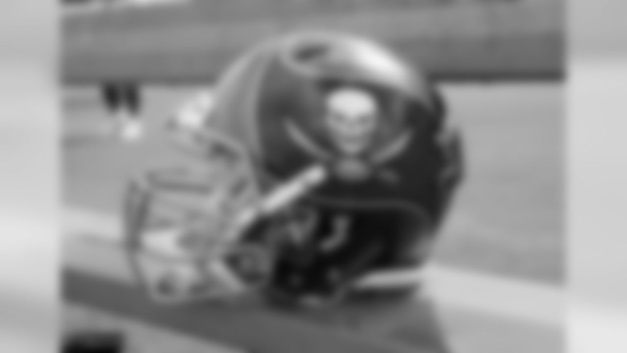 Bucs helmet at Training Camp