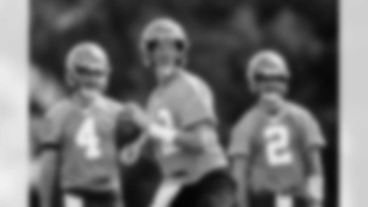 TAMPA, FL- SEPTEMBER 30, 2020 - Quarterback Tom Brady #12 of the Tampa Bay Buccaneers] during practice at AdventHealth Training Center. Photo By Kyle Zedaker/Tampa Bay Buccaneers