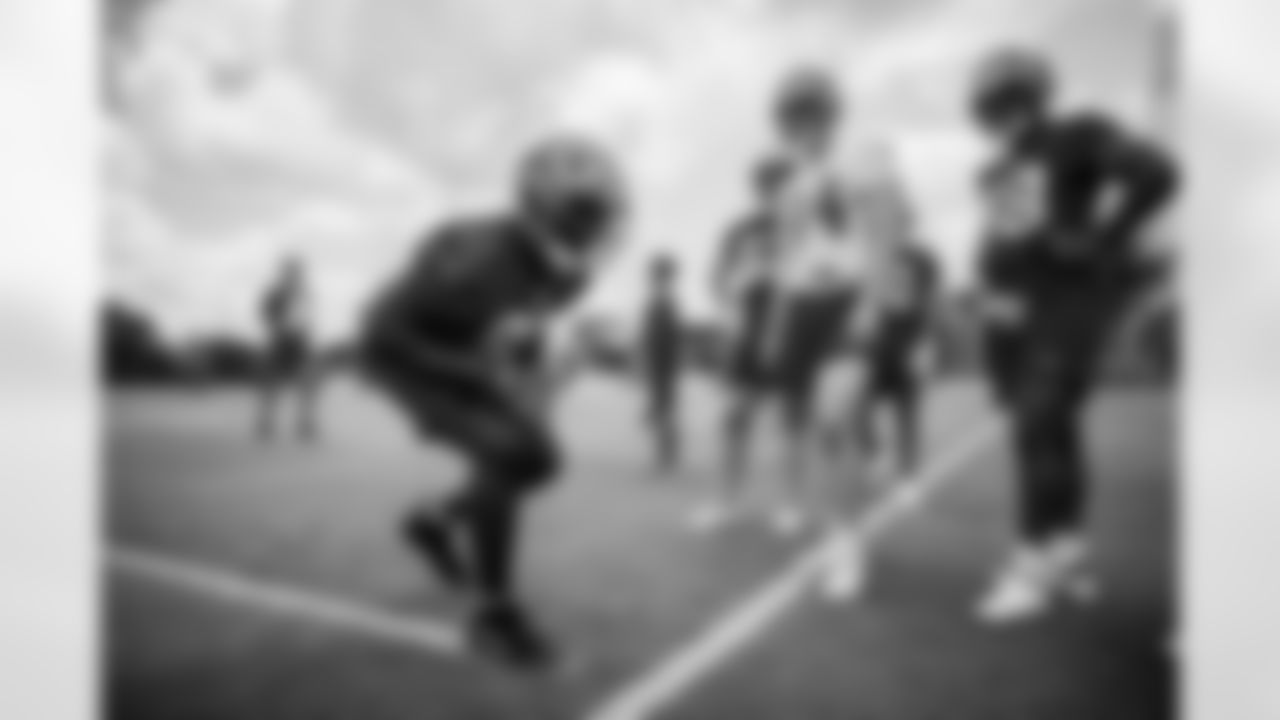 TAMPA, FL - May 14, 2022 - Nose Tackle Blake Green #96 of the Tampa Bay Buccaneers during 2022 Rookie Mini Camp at AdventHealth Training Center. Photo By Tori Richman/Tampa Bay Buccaneers