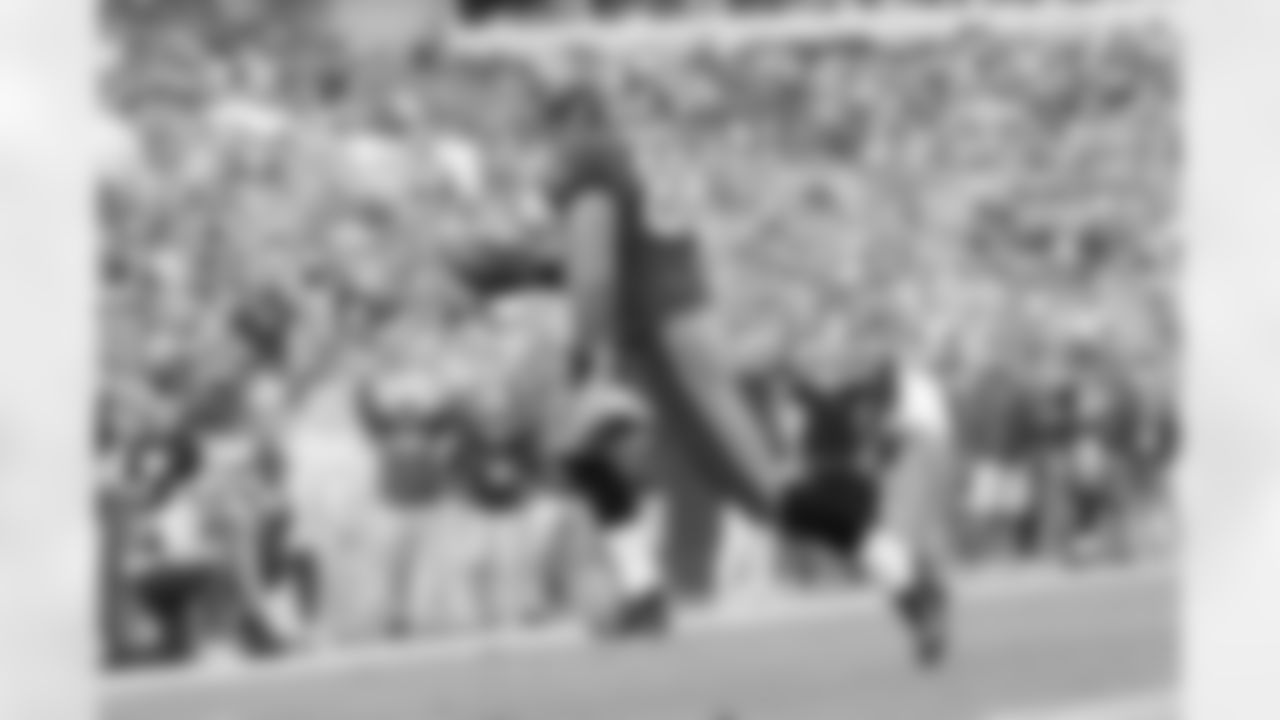 88 Anthony Becht catches a one yard touchdown pass from Jeff Garcia in the fourth quarter