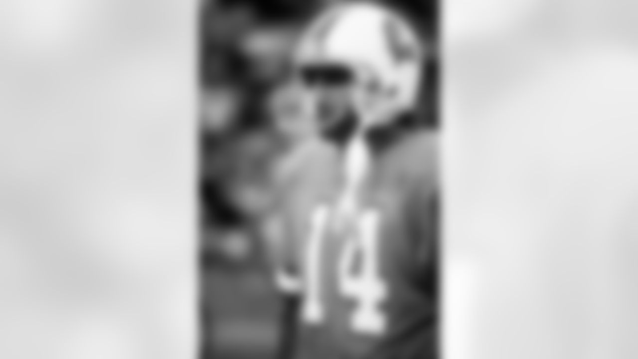 TAMPA, FL - DECEMBER 18: Quarterback Vinny Testaverde #14 of the Tampa Bay Buccaneers in action against the Detroit Lions at Tampa Stadium on December 18, 1988 in Tampa, Florida. Buccaneers won 21-10. (photo by Steve Priest/Tampa Bay Buccaneers)