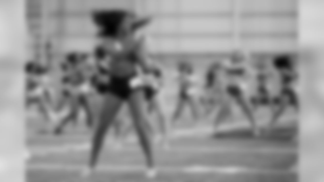 TAMPA, FLORIDA - MARCH 30, 2019: Tampa Bay Buccaneers Cheerleaders Auditions at the AdventHealth Training Center Indoor Facility. (Photo by Matt May/Tampa Bay Buccaneers)