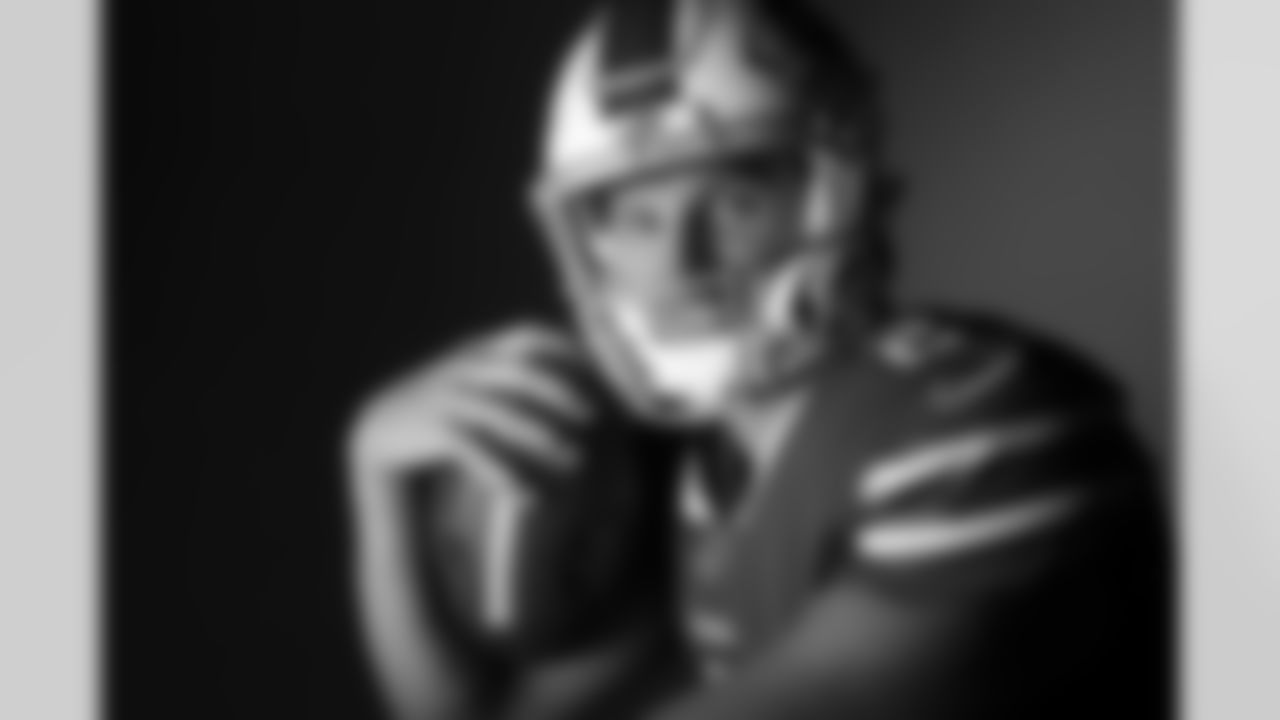 Buffalo Bills rookie quarterback Nathan Peterman (2) poses for a portrait during the NFLPA Rookie Premiere on Saturday, May 20, 2017 in Los Angeles. (Ben Liebenberg/NFL)
