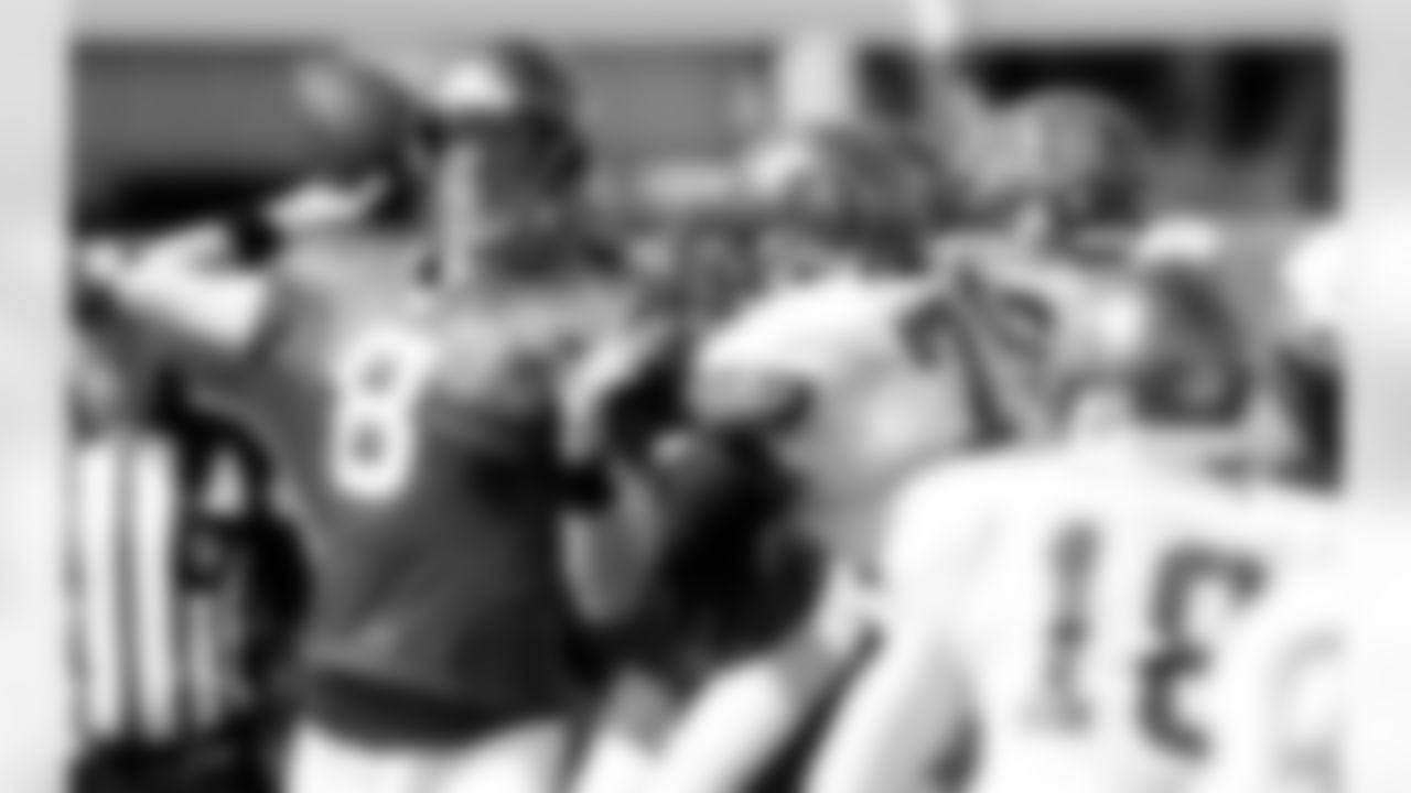 Like James, Glennon is slotting in behind a clear starter at his position in Josh Freeman, but the rookie's performance in August could say quite a bit about how the quarterback depth chart shapes up in September. Will the Bucs be confident enough in a rookie to make him the primary reserve to Freeman, active on game day and one snap away from taking the field? And with experienced reserve Dan Orlovsky also on the roster, will the Buccaneers choose to keep two or three quarterbacks on the 53-man roster this year? On Thursday, after Glennon led a strong two-minute drill to end practice, Head Coach Greg Schiano said that Glennon has been sharp throughout camp.