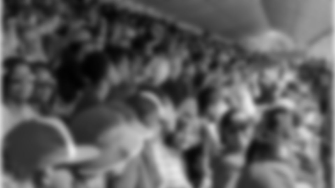 Fans at training camp