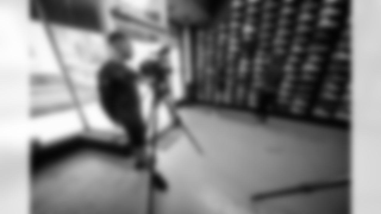TAMPA, FL - May 03, 2022 - Behind the scenes during an episode of The Bay at Soleciety Sneaker Boutique. Photo By Kyle Zedaker/Tampa Bay Buccaneers