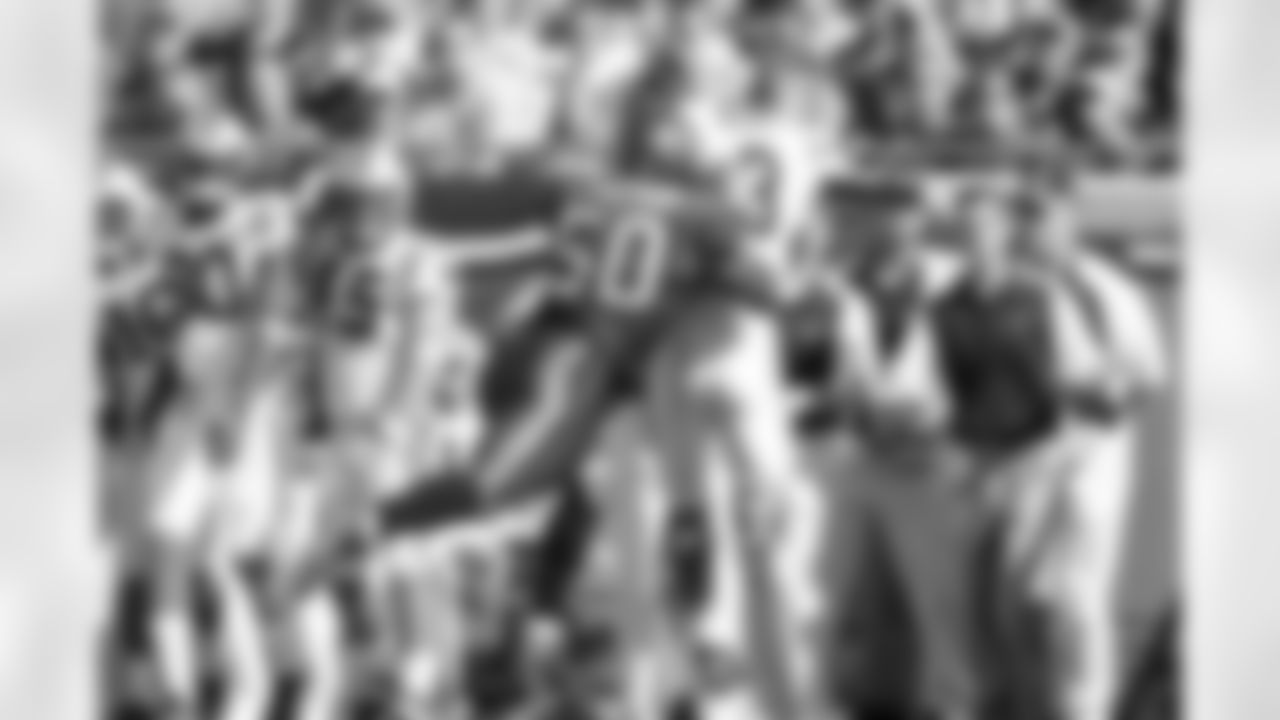 50 Jeremiah Trotter finished the game with eight tackles