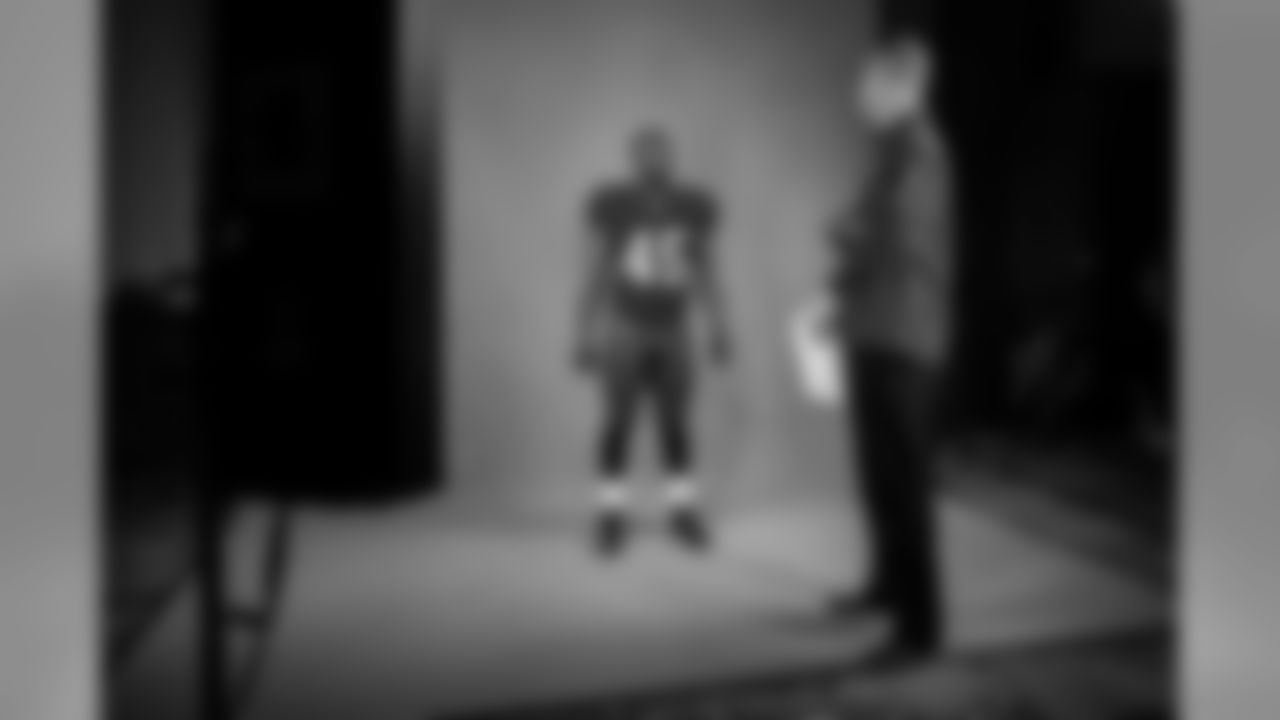 TAMPA, FL - Inside Linebacker Devin White #45 of the Tampa Bay Buccaneers behind the scenes at the 2020 Asset Shoot. Photo By Tori Richman/Tampa Bay Buccaneers