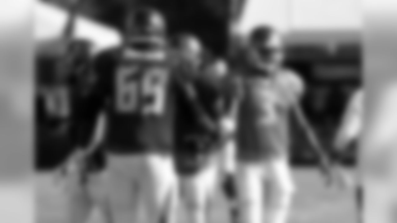 69 T Demar Dotson and #3 QB Jameis Winston