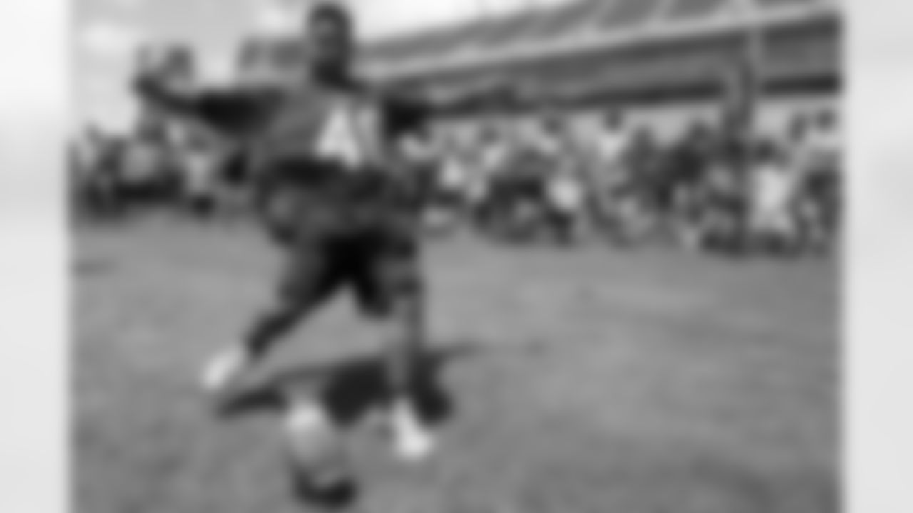 Many fans tried to prove they could kick a field goal as well as Matt Bryant