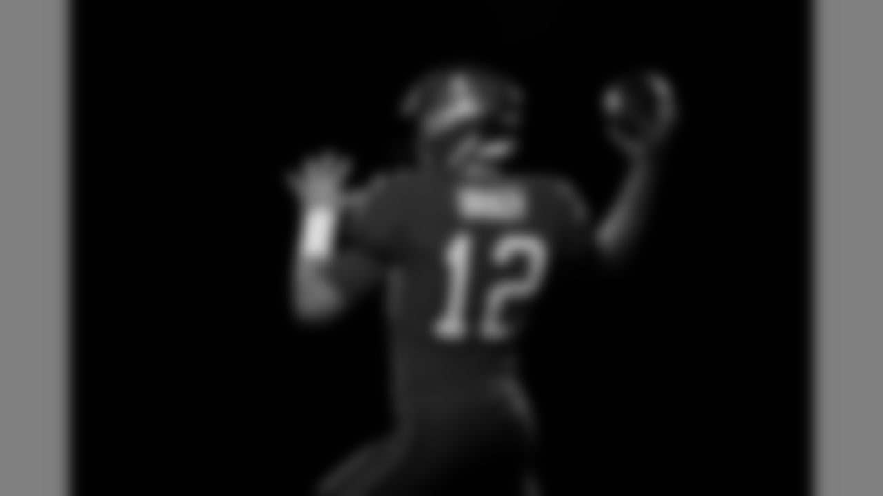 TAMPA, FL - MAY 11, 2020 - Quarterback Tom Brady #12 of the Tampa Bay Buccaneers is photographed in uniform for the first time as a member of the Bucs. Photo By Matt May/Tampa Bay Buccaneers