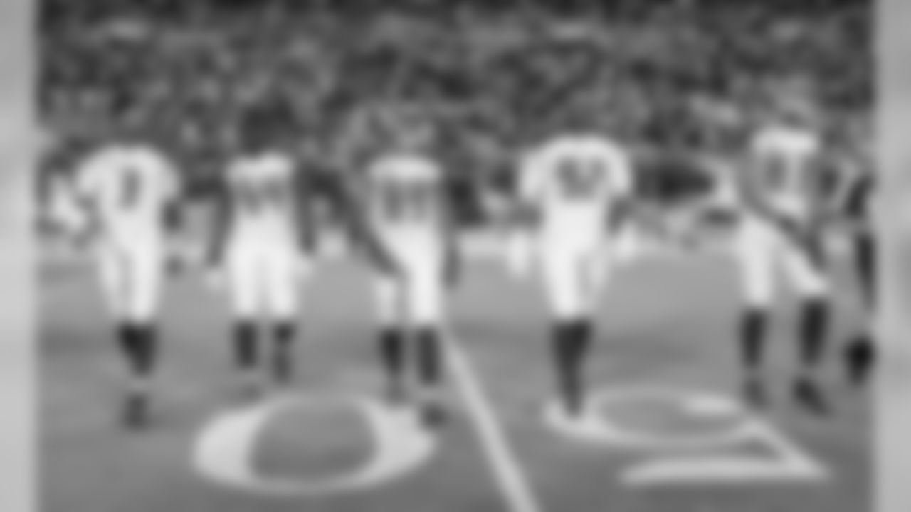 3 QB Jameis Winston, #54 LB Lavonte David, #89 WR Russell Shepard, #92 DE William Gholston, and #83 WR Vincent Jackson