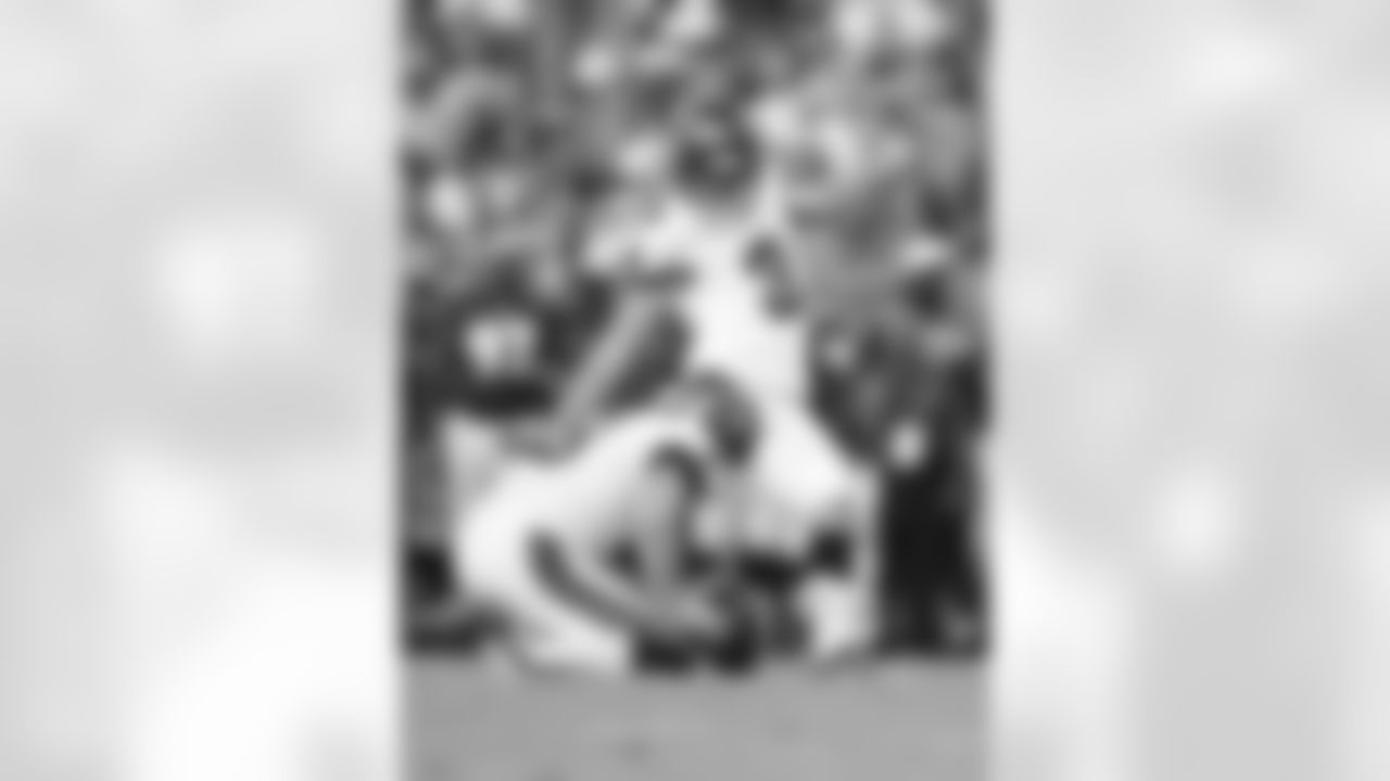 "I was pleased with the three made field goals [by first-year K Derek Dimke]. They weren't gimmes. That was good. Someone mentioned last night, 'Does that make it a more spirited competition?' To me it's been spirited since the day we got here. It will continue to heat up, and like every other position, that competition at the end will make us better. I hope for a very, very hard decision there [between Dimke and veteran Lawrence Tynes] and that would mean that we're going to be in good shape."