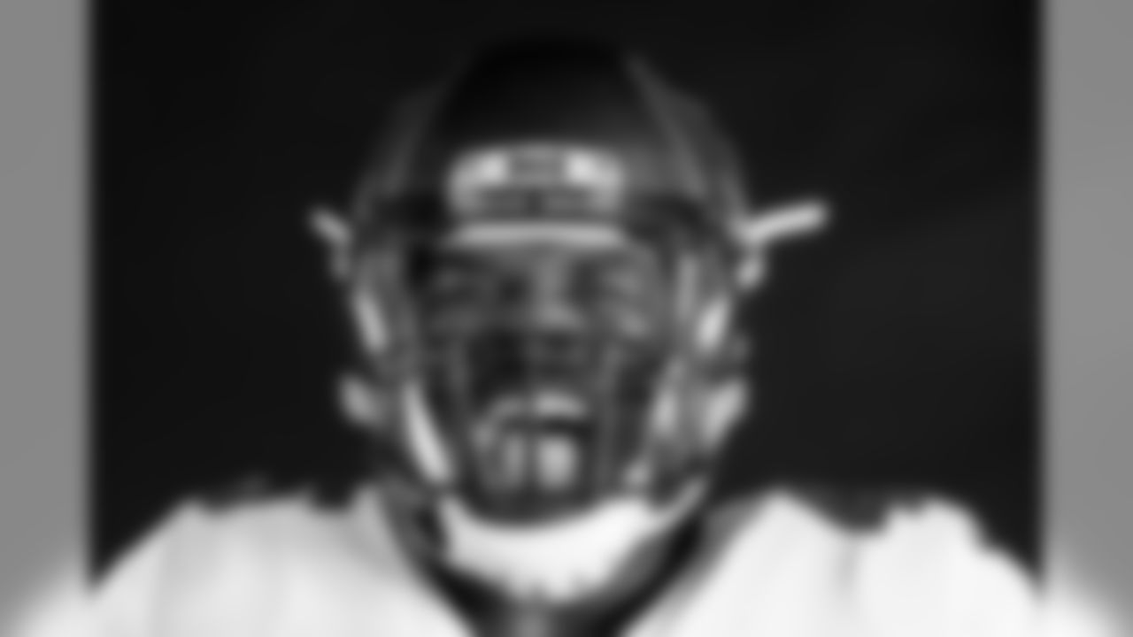 TAMPA, FL - Inside Linebacker Devin White #45 in the Buccaneers' new, white uniform. Photo by Tampa Bay Buccaneers