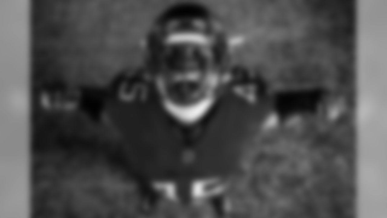 TAMPA, FL - Inside Linebacker Devin White #45 in the Buccaneers' new, red and pewter uniform combination. Photo by Tampa Bay Buccaneers