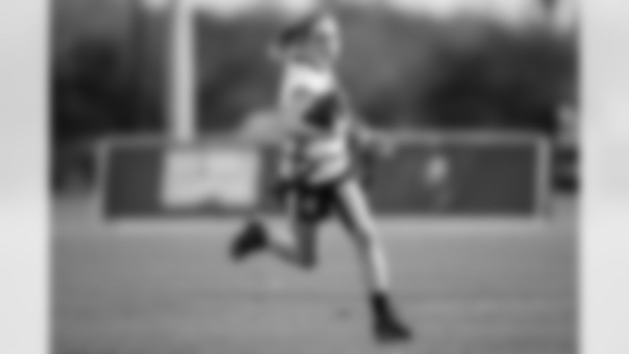 TAMPA, FL - February 25, 2021 - Athletes compete during the 2021 Girls Flag Football Preseason Classic at Tampa Sportsplex. Photo By Tori Richman/Tampa Bay Buccaneers