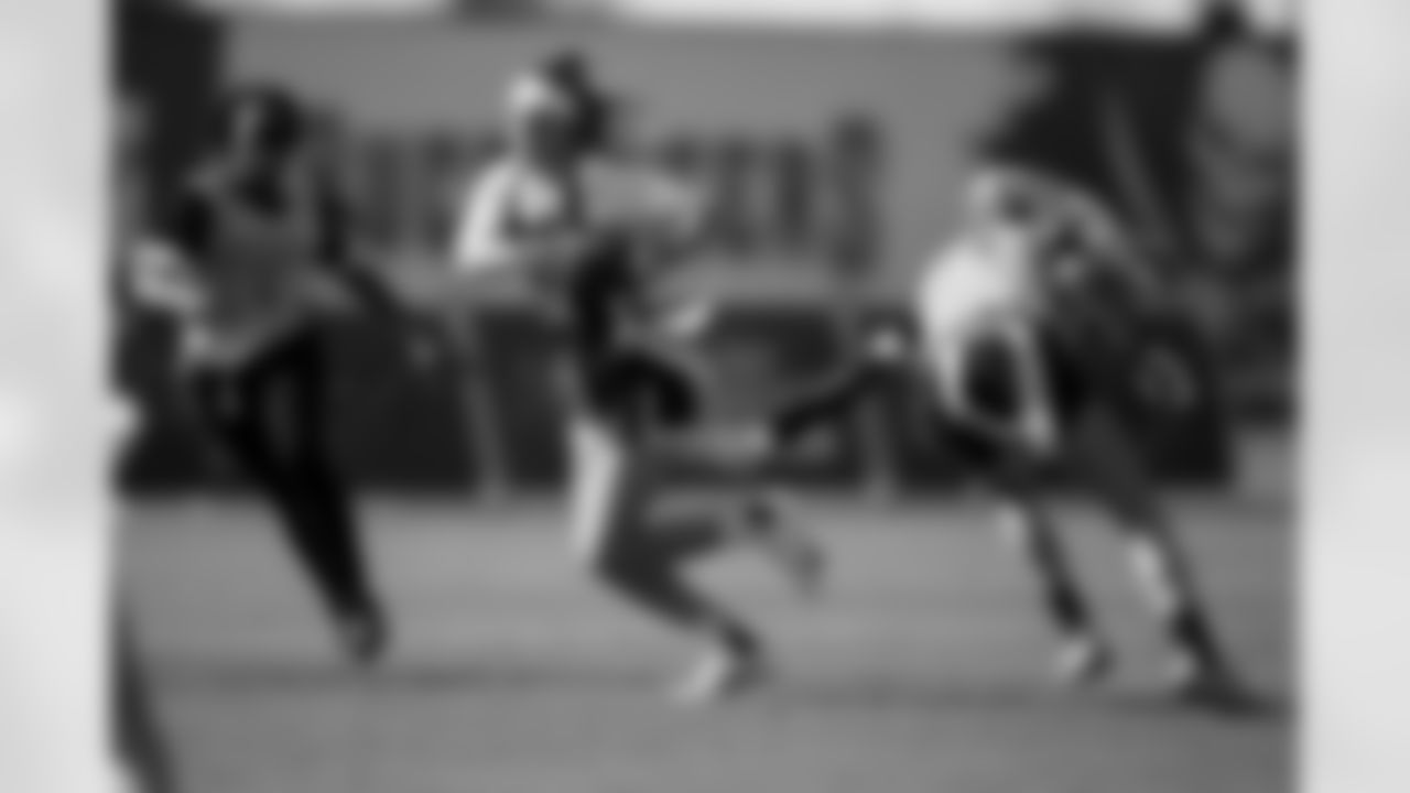 TAMPA, FL - FEBRUARY 27, 2020 - Athletes compete on Day 2 of the 2020 Girls Flag Football Preseason Classic at AdventHealth Training Center. Photo By Kyle Zedaker/Tampa Bay Buccaneers