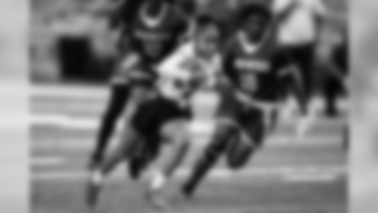 TAMPA, FL - FEBRUARY 26, 2020 - Female athletes compete on Day 1 of the 2020 Girls Flag Football Preseason Classic at AdventHealth Training Center. Photo By Kyle Zedaker/Tampa Bay Buccaneers