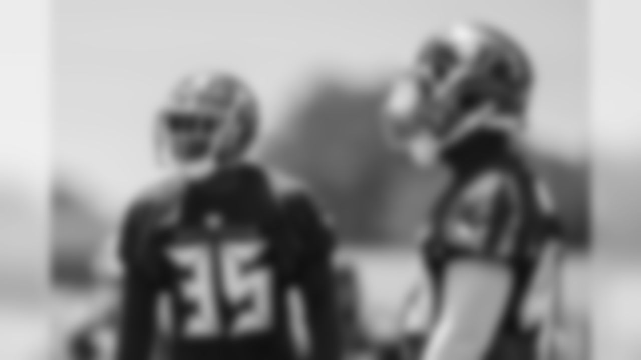 TAMPA, FL- MAY 11, 2019 - Cornerback Jamel Dean #35 of the Tampa Bay Buccaneers during 2019 Rookie Mini Camp at AdventHealth Training Center in Tampa, FL. Photo By Kyle Zedaker/Tampa Bay Buccaneers