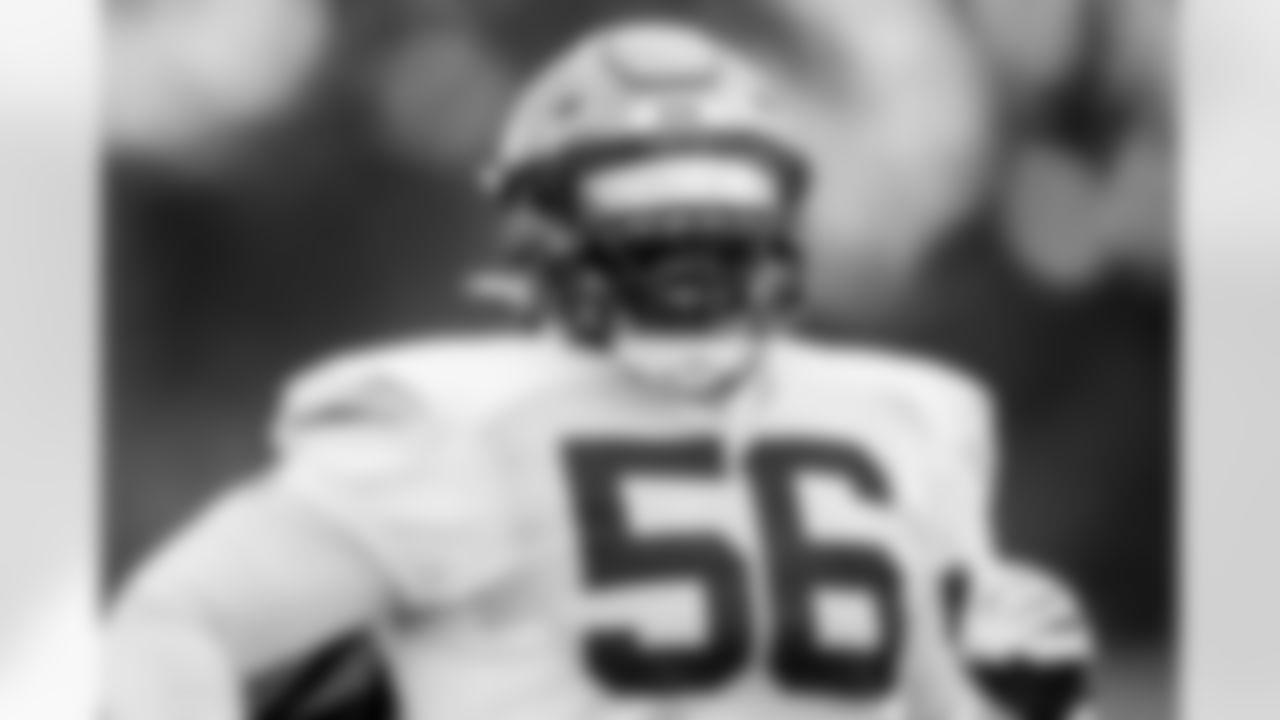 TAMPA, FL - November 09, 2022 - Defensive Tackle Rakeem Nunez-Roches #56 of the Tampa Bay Buccaneers during practice at AdventHealth Training Center. Photo By Tori Richman/Tampa Bay Buccaneers
