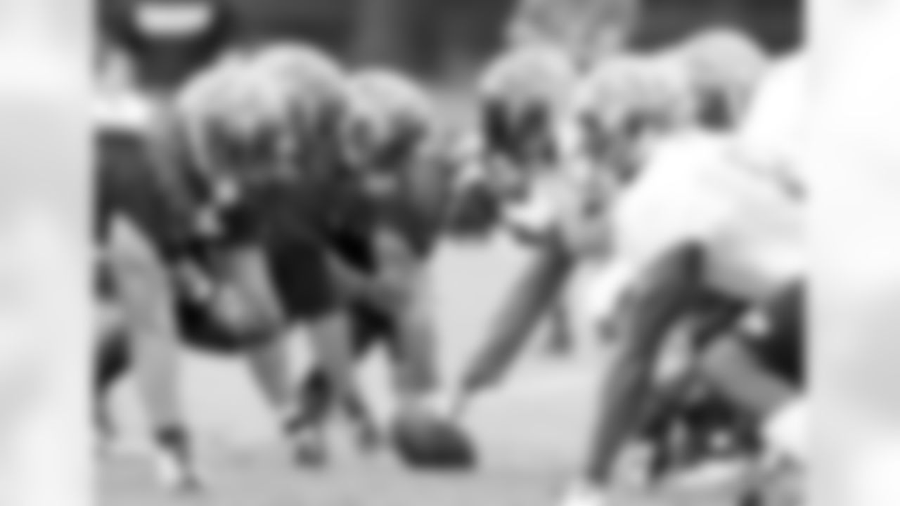 Players line up before the snap.