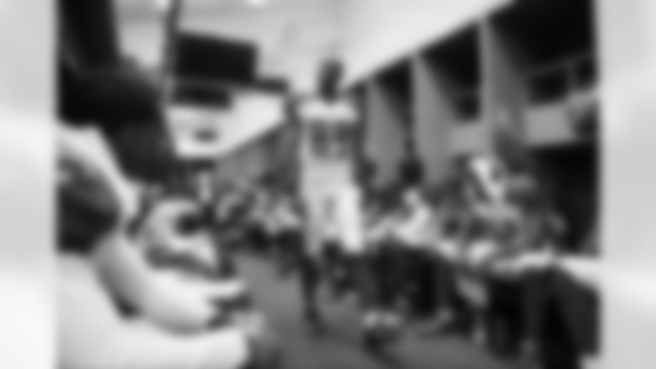 "That's one of the biggest honors [that] you can get in this league. It's truly your peers, it's the guys that you come here, you work with every day, the guys you admire, the guys that look up to you, so it's truly an honor." - WR Russell Shepard on being named a team captain