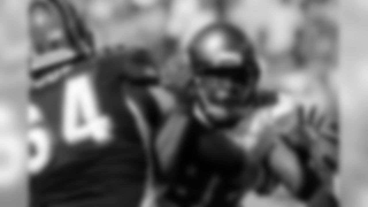 92 DT Brian Price draws a lot of resistance on his way to the backfield