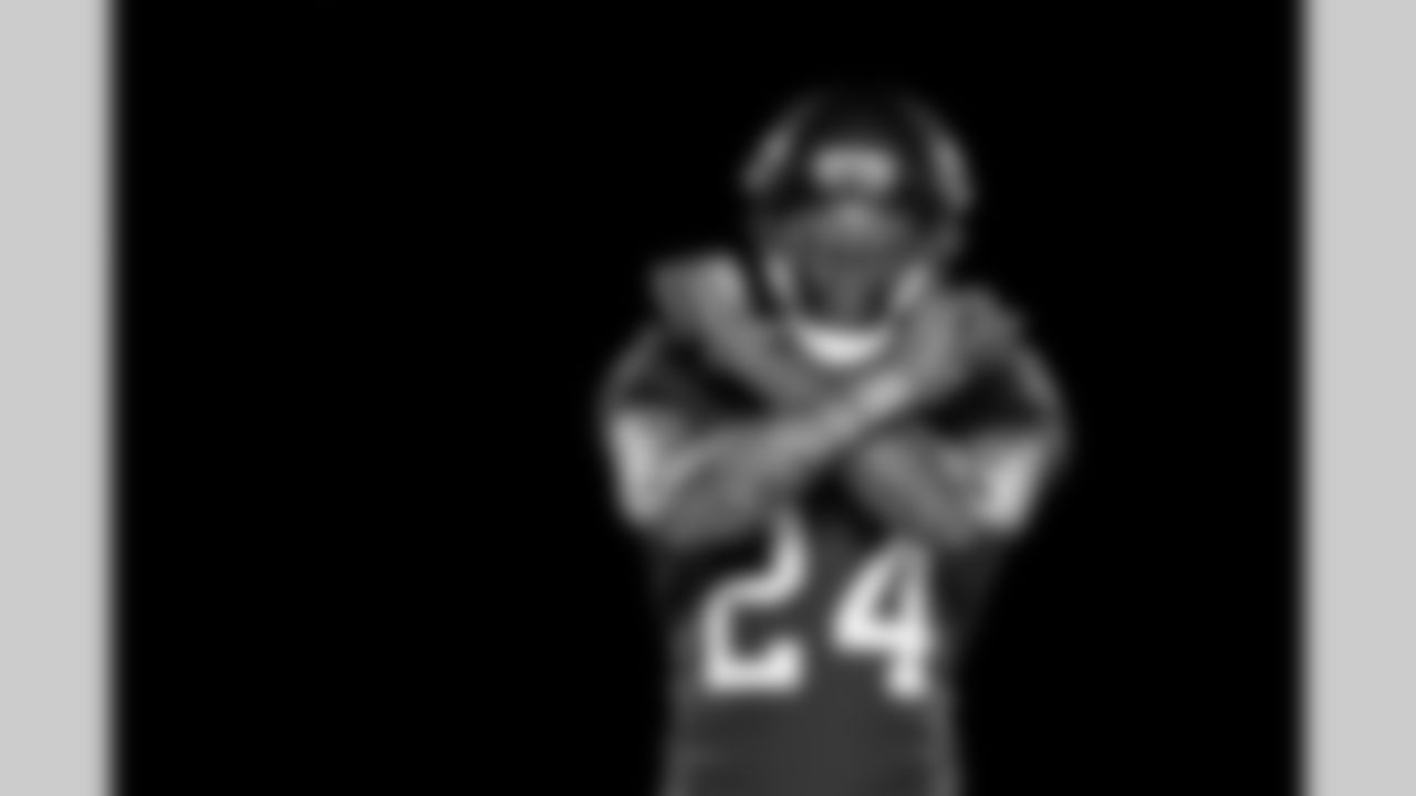 TAMPA, FL - June 06, 2021 - Cornerback Carlton Davis #24 of the Tampa Bay Buccaneers during 2021 Asset Shoot. Photo By Kyle Zedaker/Tampa Bay Buccaneers