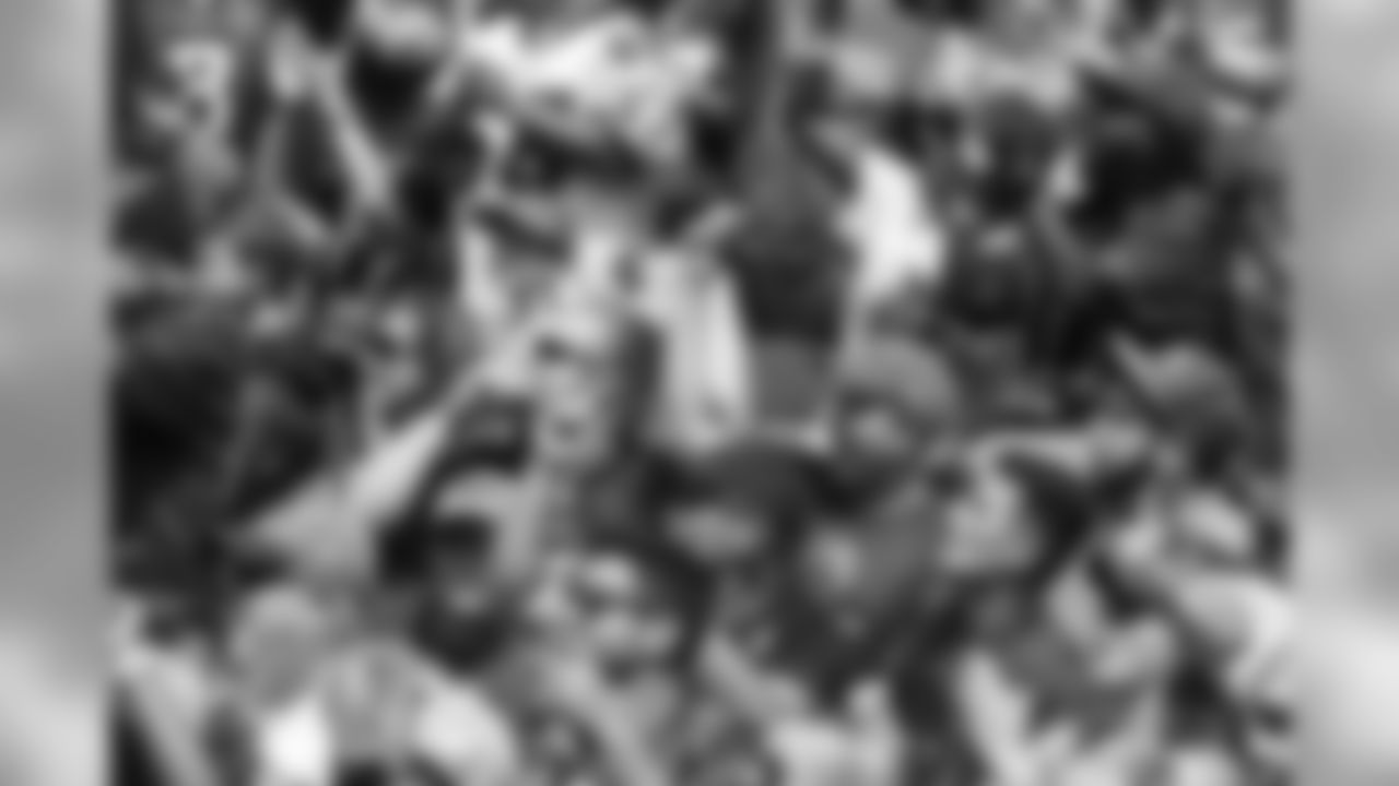 TAMPA, FL - AUGUST 28, 2018 - Fans during a fan photoshoot at Raymond James Stadium in Tampa, FL. Photo By Kyle Zedaker/Tampa Bay Buccaneers