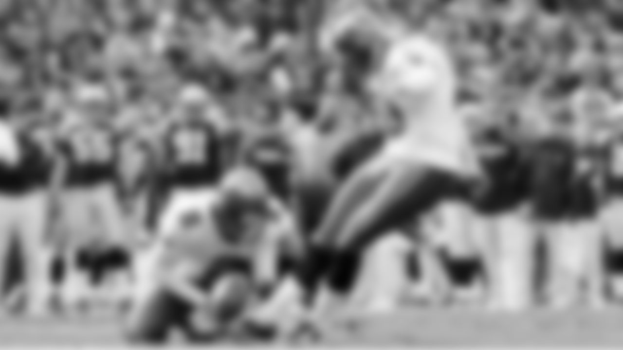 10 K Connor Barth is 2 for 4 in field goals in the game