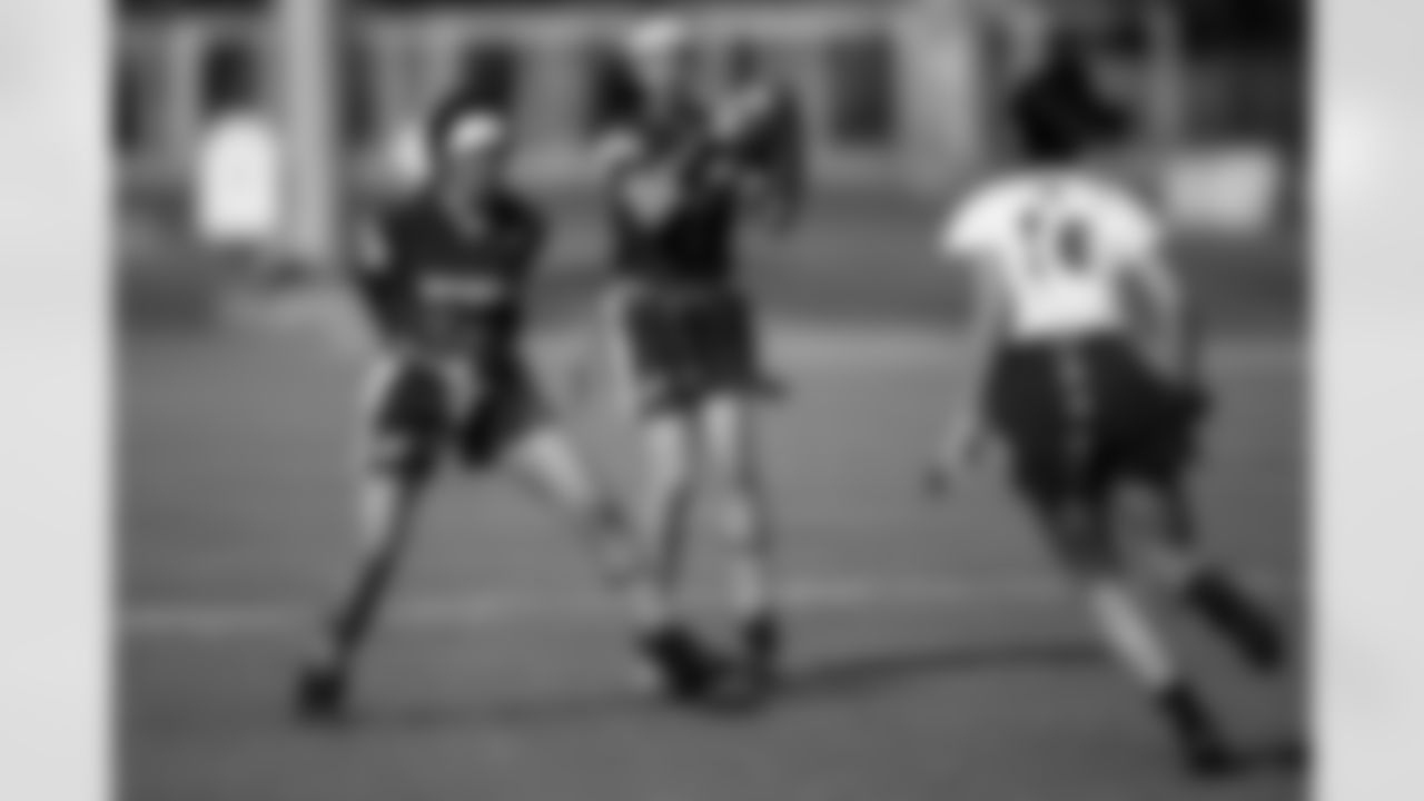 TAMPA, FL - February 25, 2021 - Athletes compete during the 2021 Girls Flag Football Preseason Classic at Tampa Sportsplex. Photo By Tori Richman/Tampa Bay Buccaneers