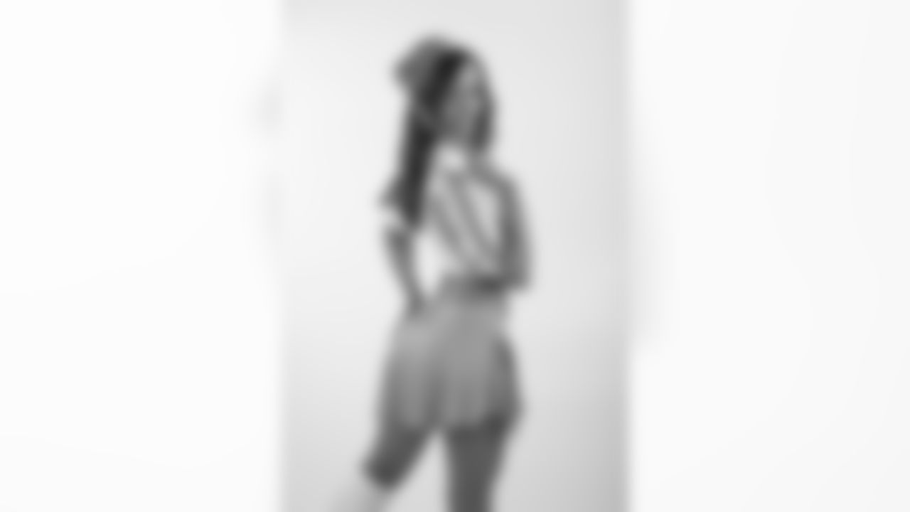 Ashley during the Throwback Cheerleading Shoot