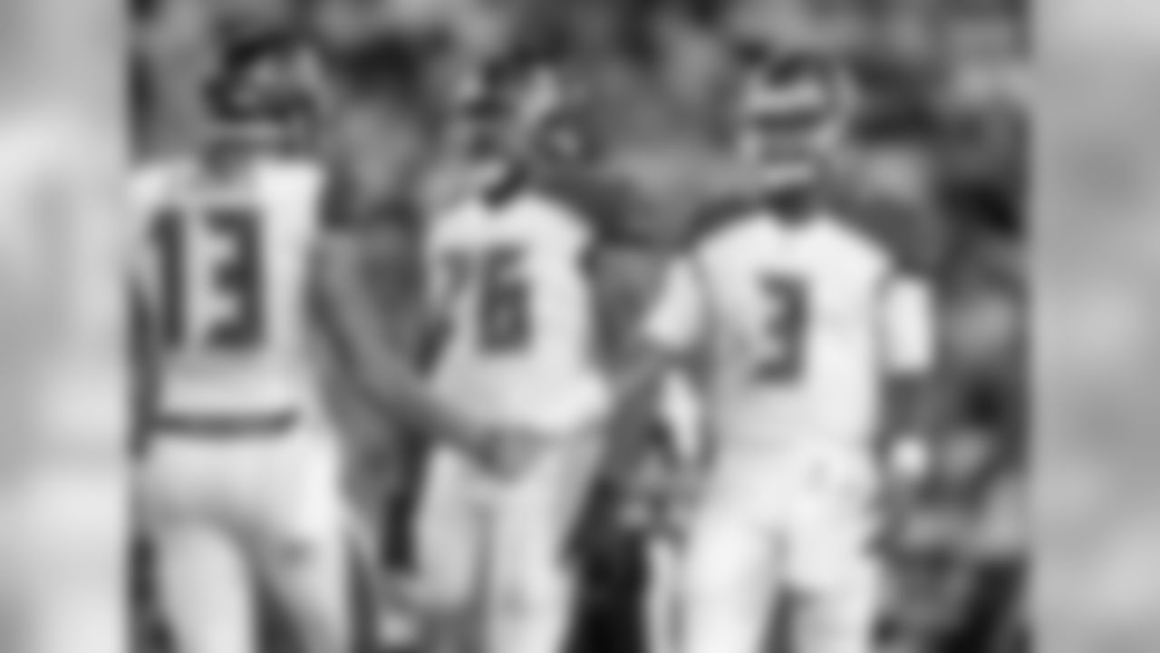 13 WR Mike Evans, #76 OT Donovan Smith, and #3 QB Jameis Winston