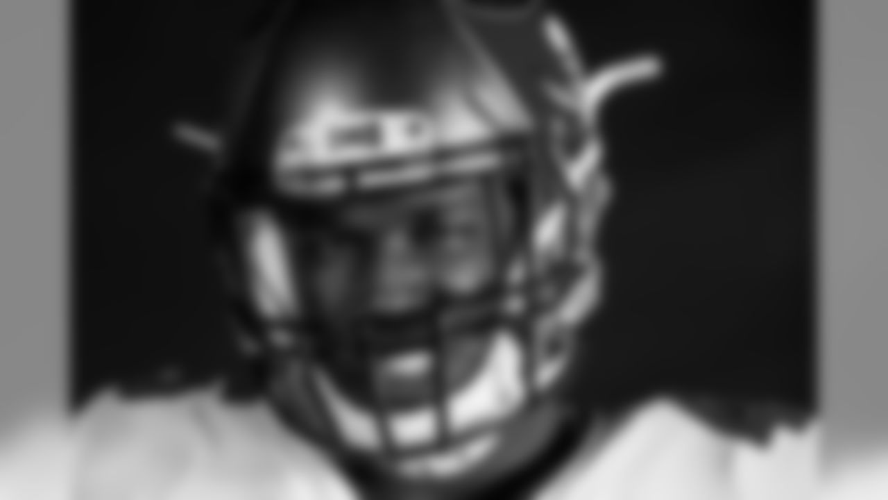 TAMPA, FL - Inside Linebacker Devin White #45 in the Buccaneers' new, white uniform. Photo by Tampa Bay Buccaneers