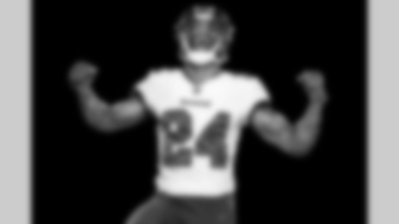 TAMPA, FL - June 06, 2021 - Cornerback Carlton Davis #24 of the Tampa Bay Buccaneers during 2021 Asset Shoot. Photo By Kyle Zedaker/Tampa Bay Buccaneers