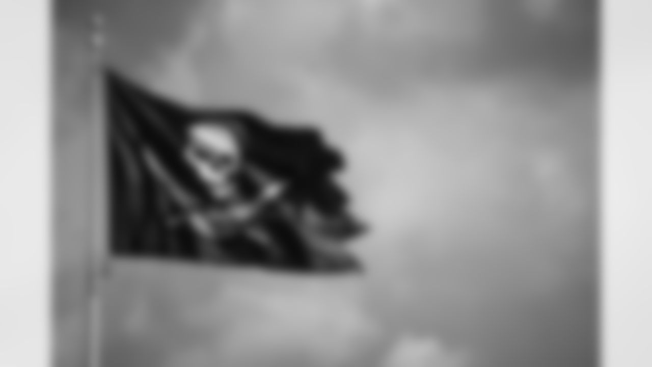 TAMPA, FL - August 01, 2021 - Flag during 2021 Training Camp practice at AdventHealth Training Center. Photo By Kyle Zedaker/Tampa Bay Buccaneers