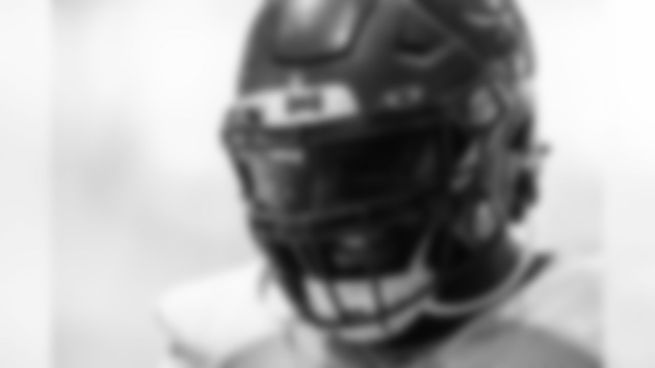 TAMPA, FL - AUGUST 19, 2020 - Offensive Tackle Donovan Smith #76 of the Tampa Bay Buccaneers during day 14 of 2020 Training Camp practice at AdventHealth Training Center. Photo By Kyle Zedaker/Tampa Bay Buccaneers