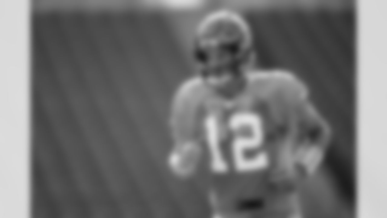 TAMPA, FL - AUGUST 28, 2020 - Quarterback Tom Brady #12 of the Tampa Bay Buccaneers during day 22 of 2020 Training Camp practice at Raymond James Stadium. Photo By Kyle Zedaker/Tampa Bay Buccaneers