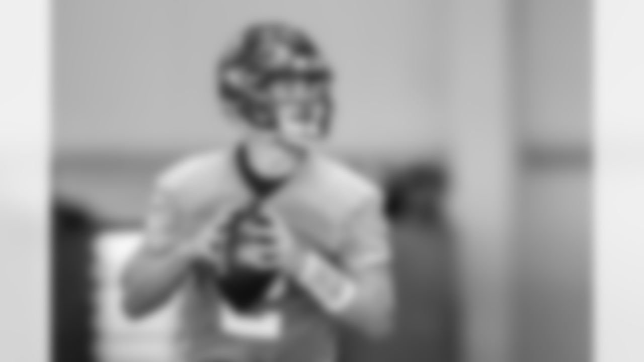 TAMPA, FL - AUGUST 25, 2021 - Quarterback Kyle Trask #2 of the Tampa Bay Buccaneers during practice at AdventHealth Training Center. Photo By Tori Richman/Tampa Bay Buccaneers