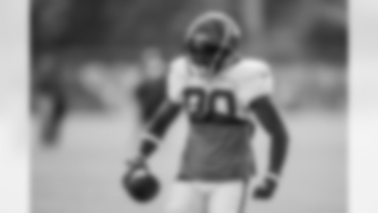 NASHVILLE, TN - August 17, 2022 - Wide Receiver Kaylon Geiger Sr. #80 of the Tampa Bay Buccaneers during 2022 Training Camp practice with the Tennessee Titans at Ascension Saint Thomas Sports Park. Photo By Kyle Zedaker/Tampa Bay Buccaneers