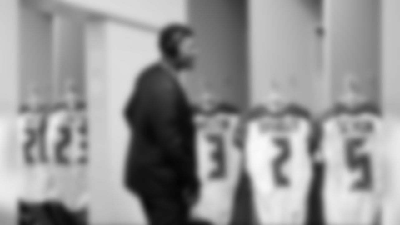Jameis Winston at his locker pregame.