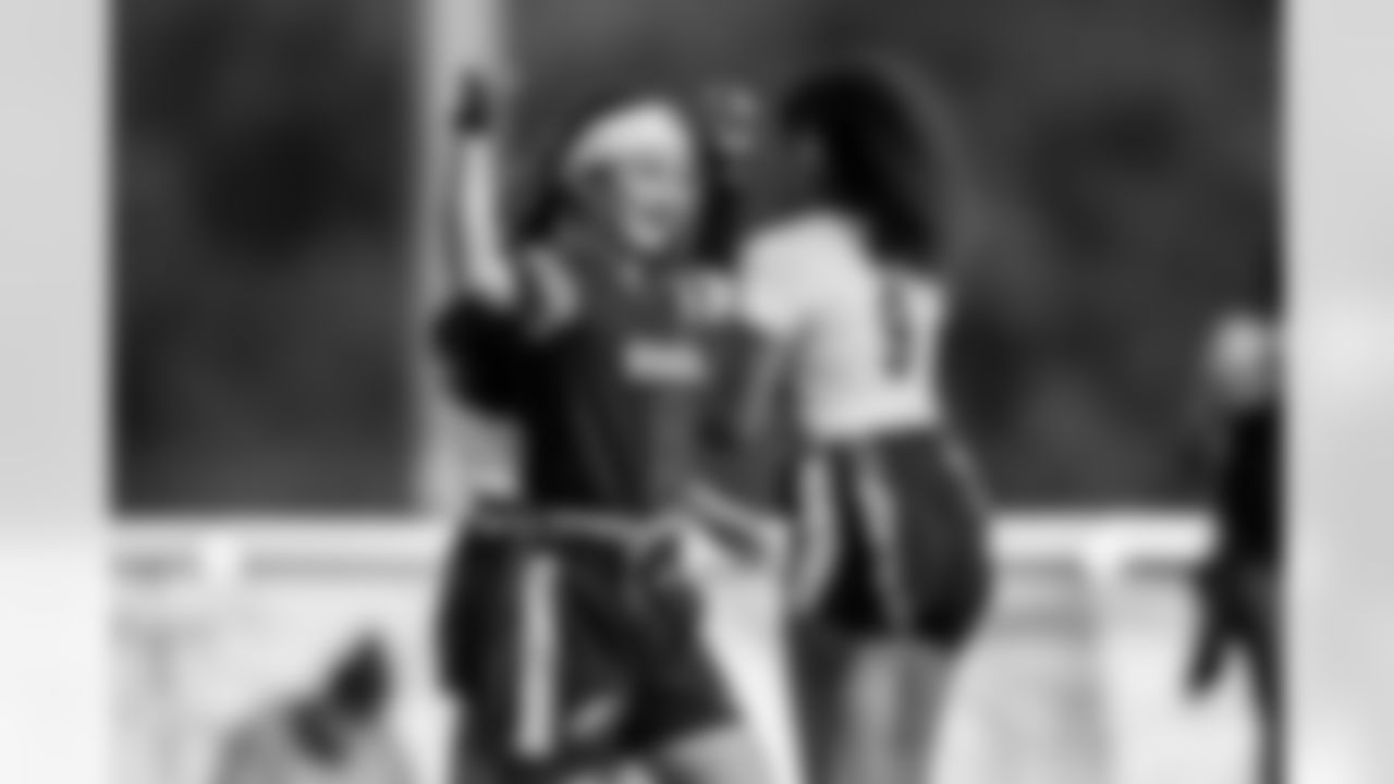 TAMPA, FL - February 25, 2021 - Athletes compete during the 2021 Girls Flag Football Preseason Classic at Tampa Sportsplex. Photo By Tori Richman/Tampa Bay Buccaneers