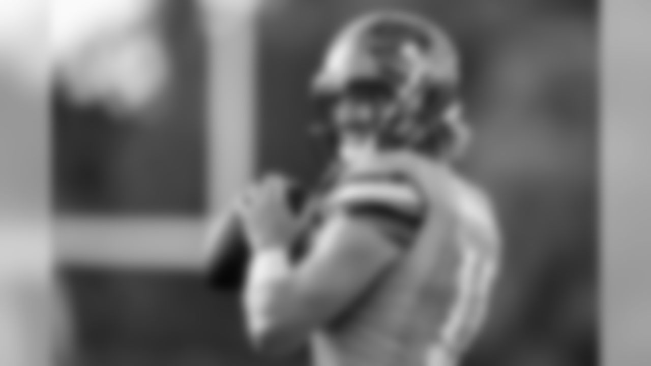 TAMPA, FL - AUGUST 20, 2020 - Quarterback Blaine Gabbert #11 of the Tampa Bay Buccaneers during day 15 of 2020 Training Camp practice at AdventHealth Training Center. Photo By Tori Richman/Tampa Bay Buccaneers