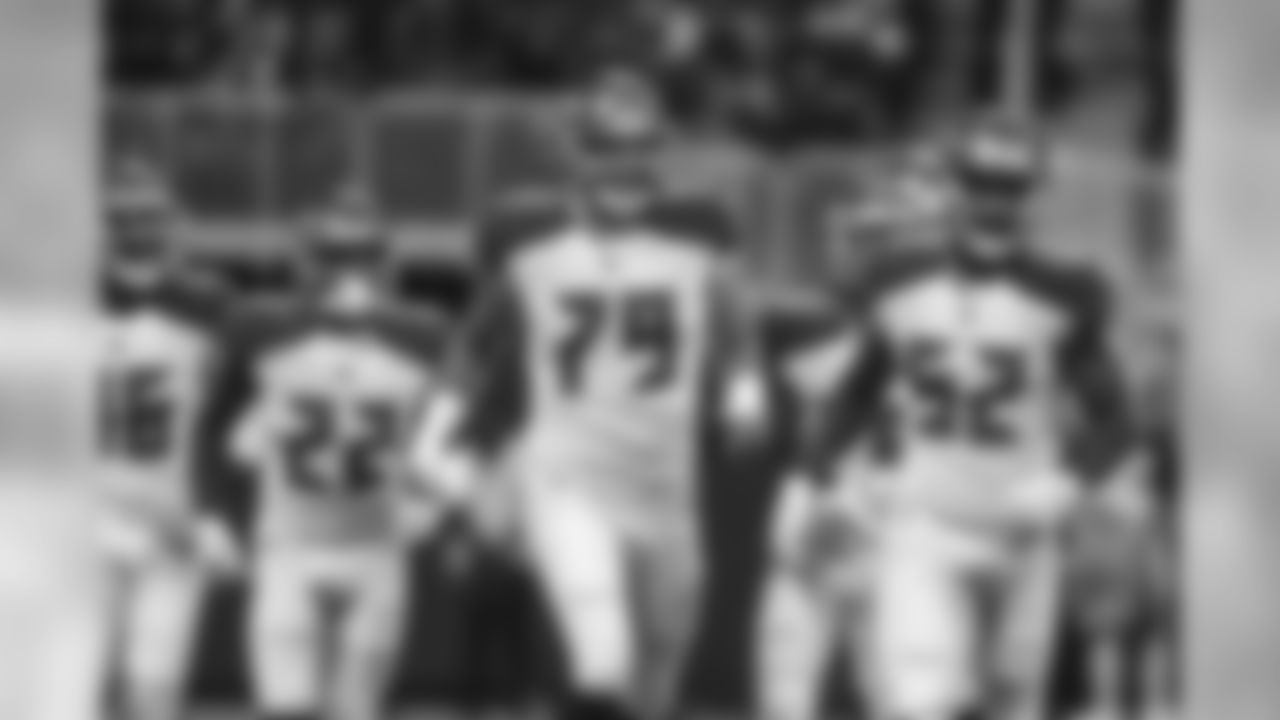 RB T.J. Logan, No. 22, LB Noah Dawkins, No. 52 & LB Noah Dawkins, No. 52