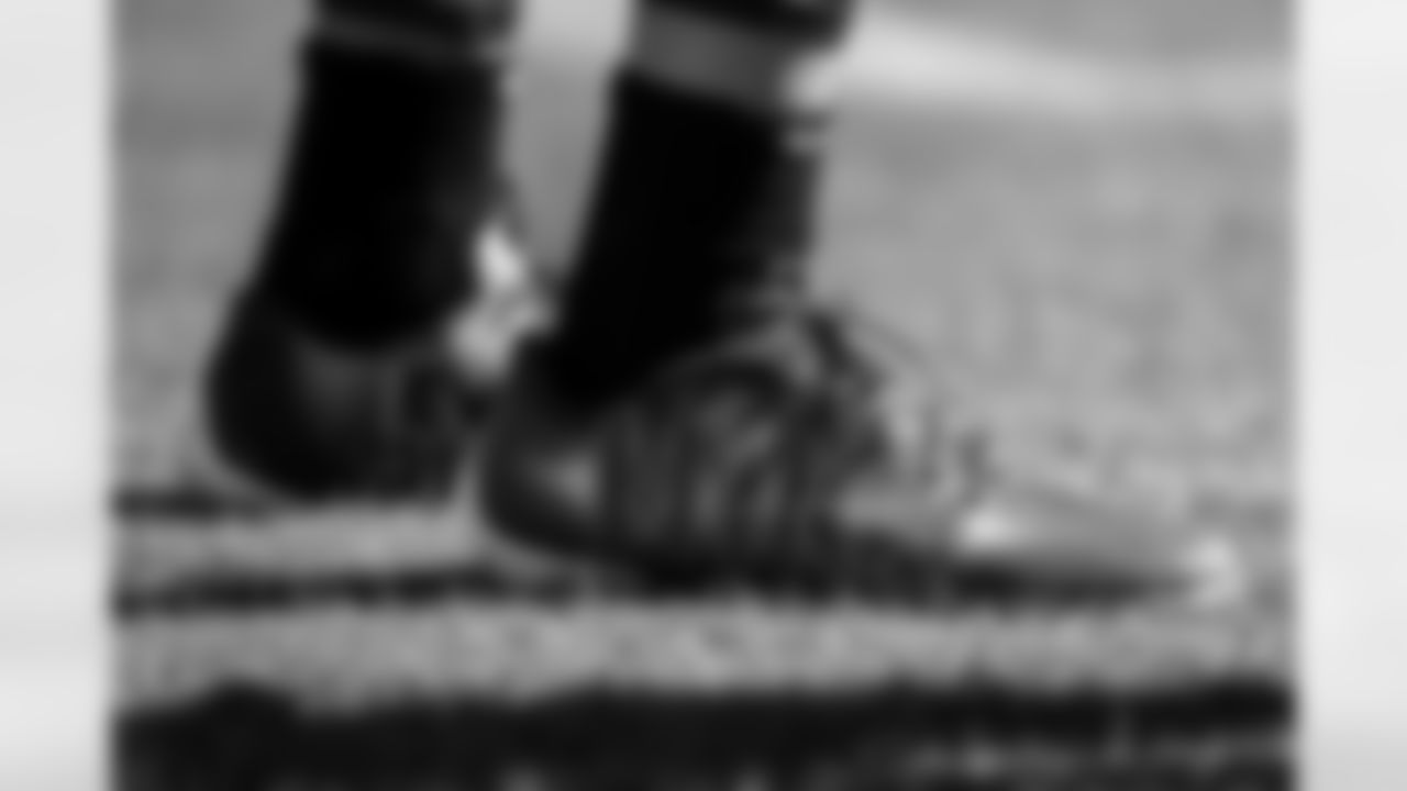 TAMPA, FL - DECEMBER 08, 2020 - Wide Receiver Mike Evans #13 of the Tampa Bay Buccaneers cleats for My Cause My Cleats during practice at AdventHealth Training Center. Photo By Kyle Zedaker/Tampa Bay Buccaneers