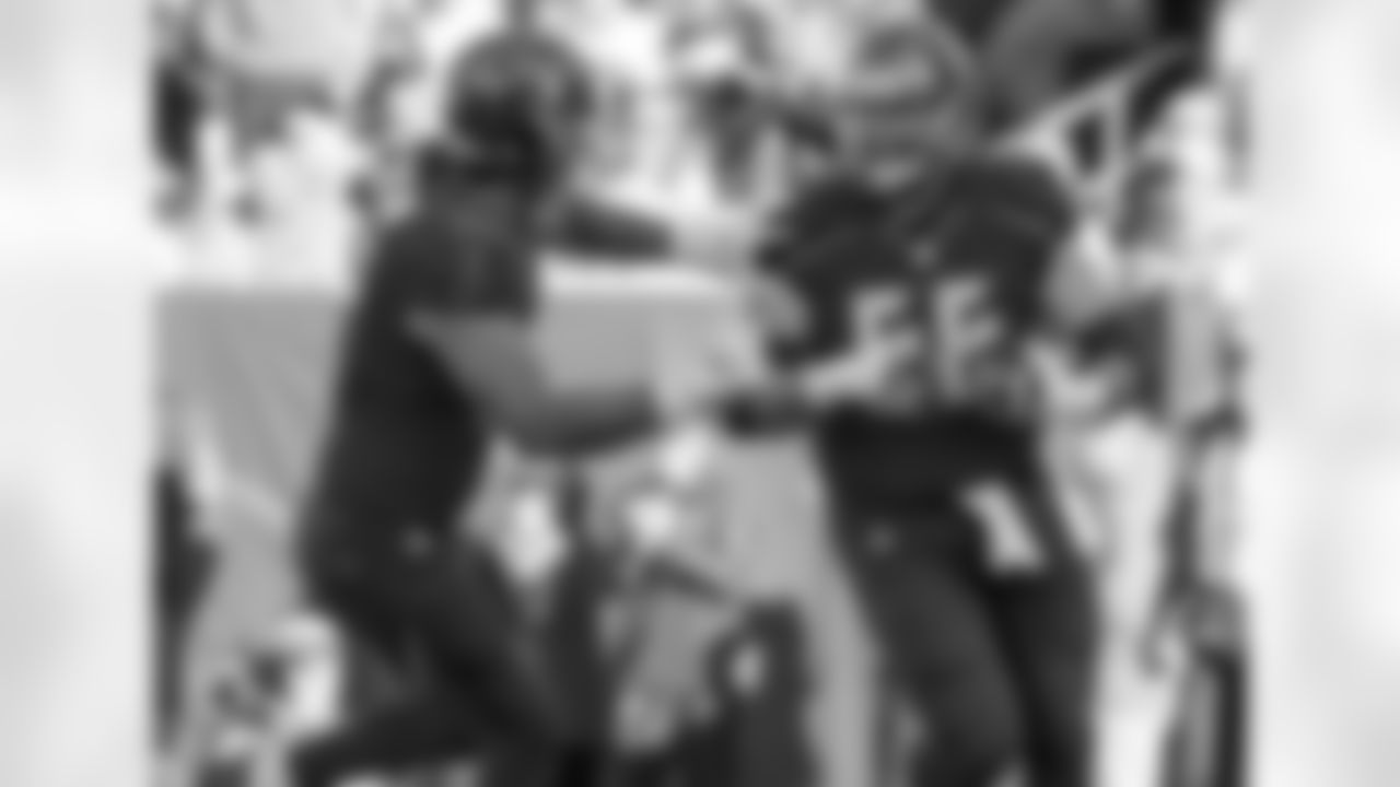 TE Antony Auclair and OT Leonard Wester
