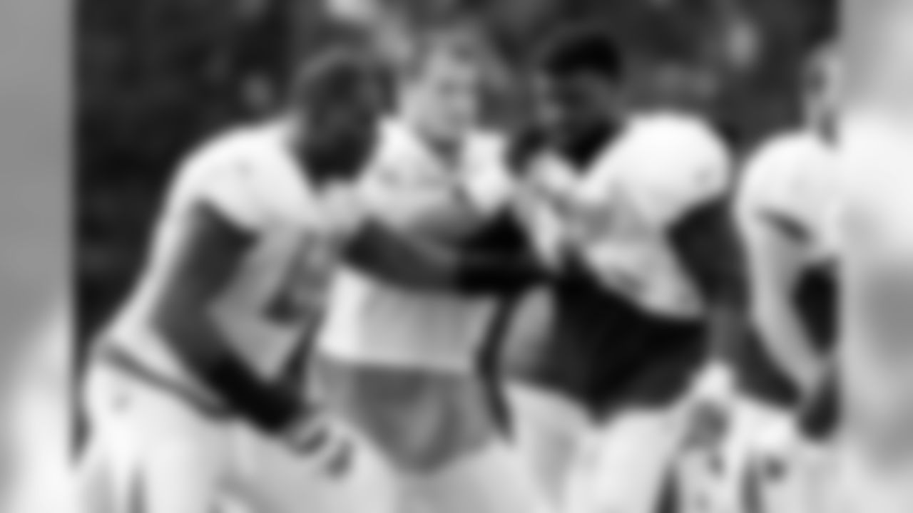 69 T Demar Dotson, #74 G Ali Marpet, and #77 OL Caleb Benenoch